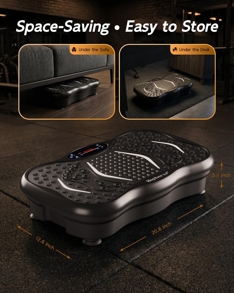 Vibration Plate Exercise Machine, 200 Speeds Vibrating Plate for Lymphatic Dr...
