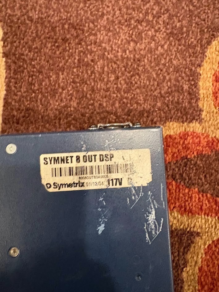 Symetrix Audio Symnet 8out DSP - Rack mounted Digital Signal Processor Unit