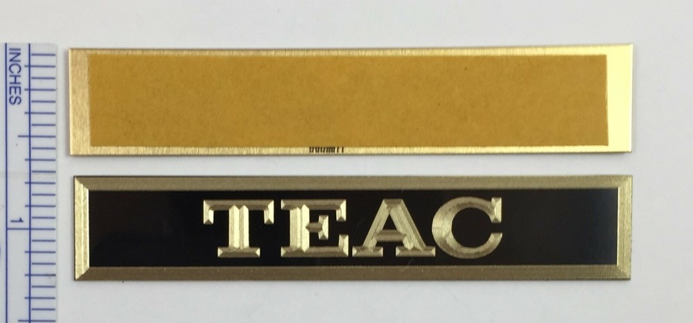Custom Engraved Solid Brass TEAC Badge