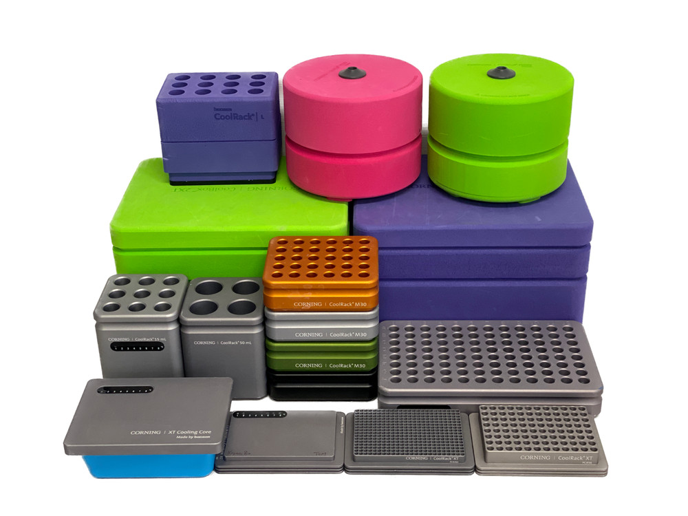 CORNING CoolCell Freezing Container, CoolBox Workstation, Cooling Core, Rack