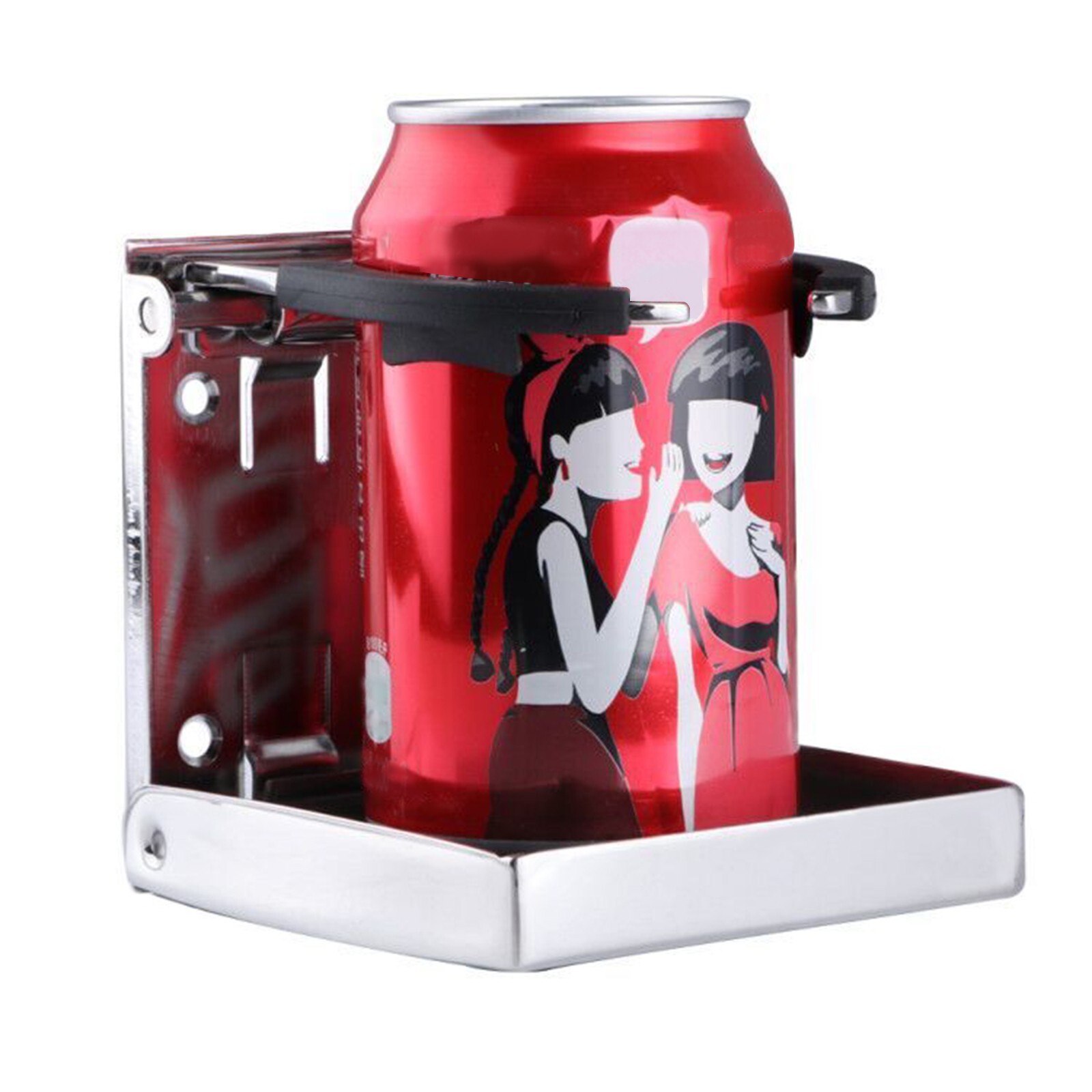 4X Stainless Steel Adjustable Drink Holder Folding Cup holder for Boat Caravan