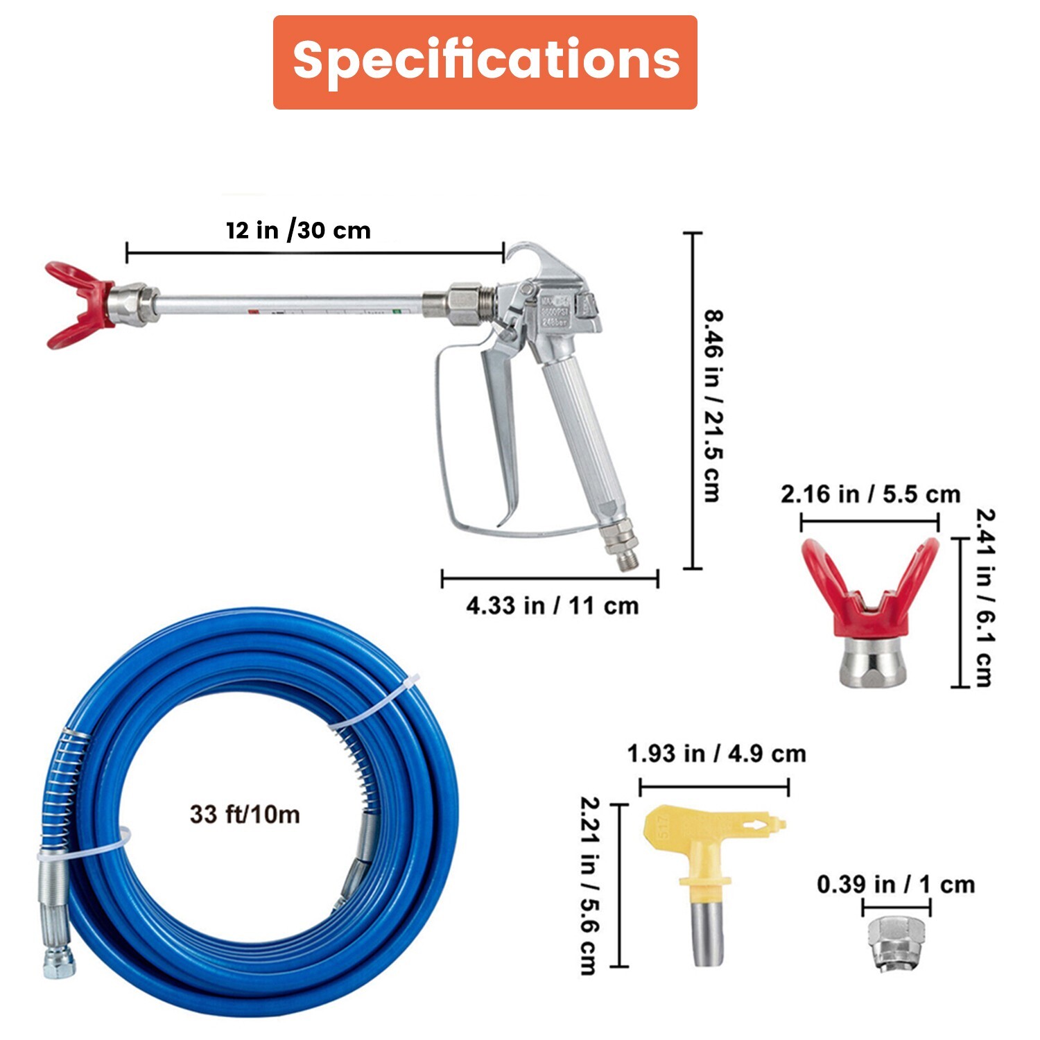 High Pressure Airless Paint Sprayer ,6000W,High Efficiency Power Painting 220V