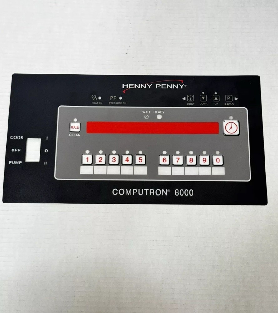 Henny Penny 24849 Control Panel for Computron Decal 8000