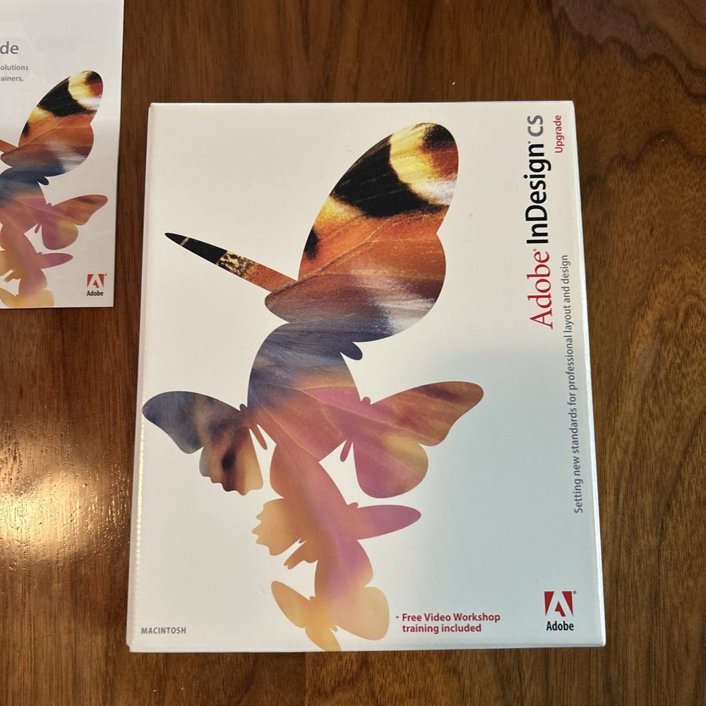 Adobe InDesign CS Upgrade For Macintosh Mac With Serial Number