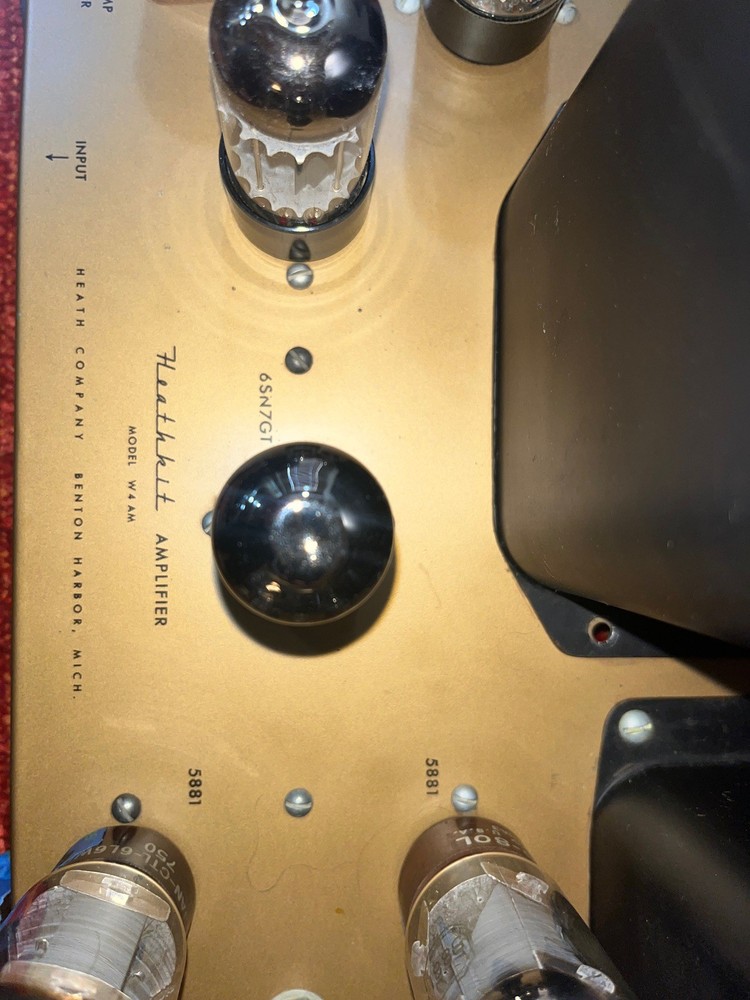 Heathkit W4-AM Amplifier with tubes **NICE** 