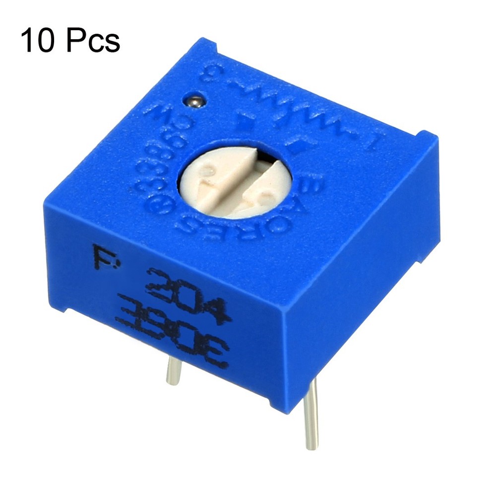 Variable Resistor 200k Ohm Top Adjustable Horizontal Cermet Potentiometer 10Pcs