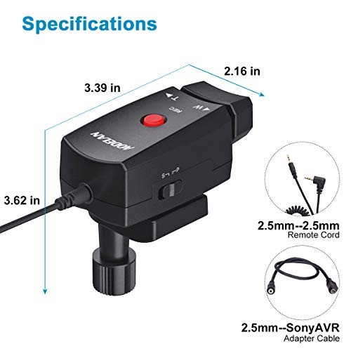 Camcorder Zoom Controller Lanc Video Camera Remote Control with 2.5mm Jack