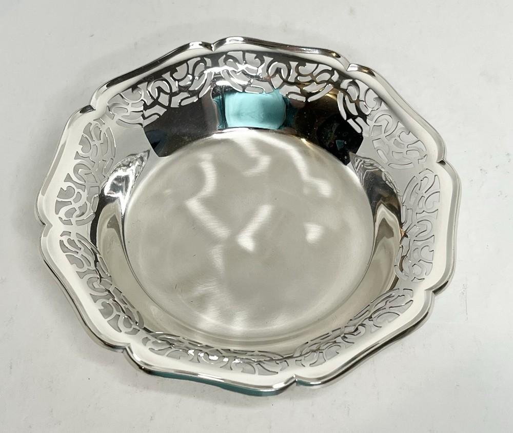 Vintage WMF IKORA 6” Silver Plated Candy Trinket Footed Plate Bowl Germany