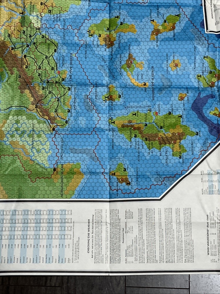 Dungeons & Dragons The Western Countries Trail Map TM1 9403 D&D