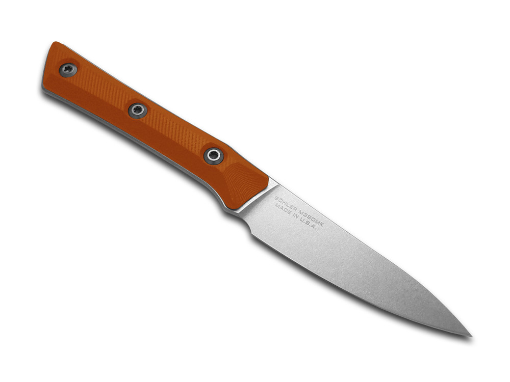 Microtech Knives 3500-10EM Ember G10 M390MK Paring Kitchen Knife