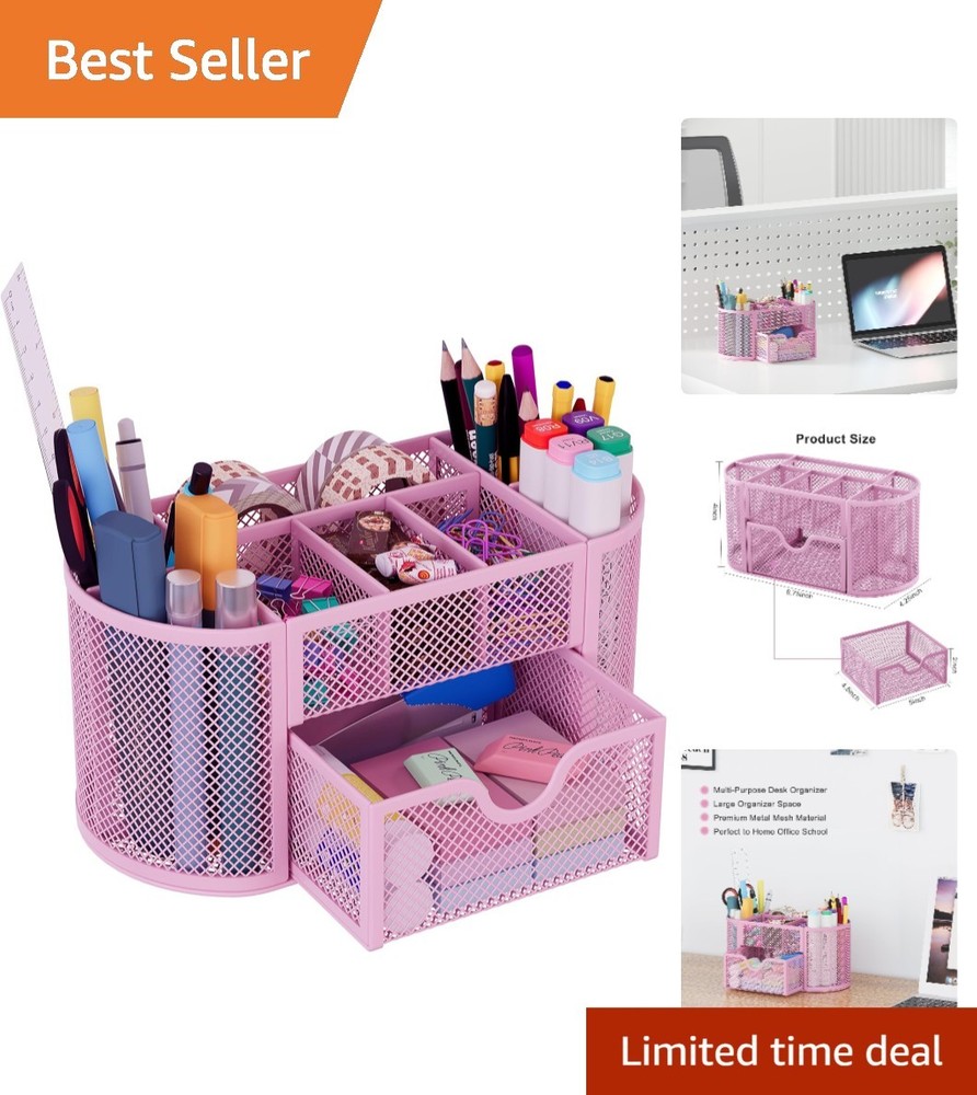 Practical & Elegant Desk Caddy with 9 Compartments – A Must for Every Workspace