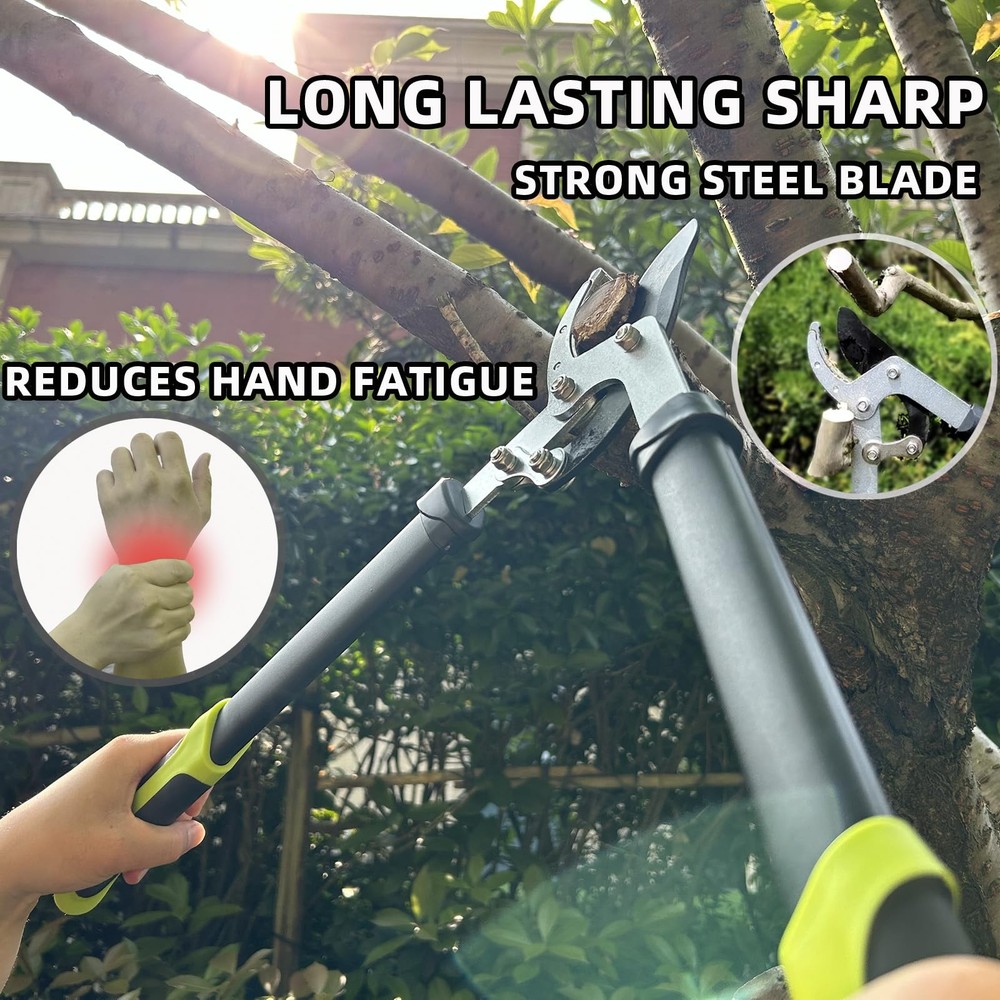 Loppers Hedge Clippers & Pruners Combo Set 3-Piece Hedge Shears, Sharp Tree T...