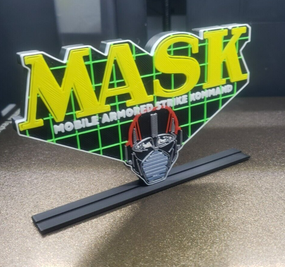 M.A.S.K. logo display Kenner Decorative Self standing MASK V4