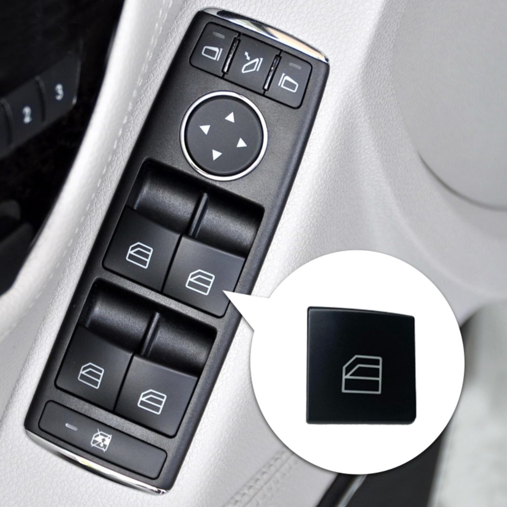 Front Left Window Switch Driver Side Button Cover-1 pcs NO.2, Black