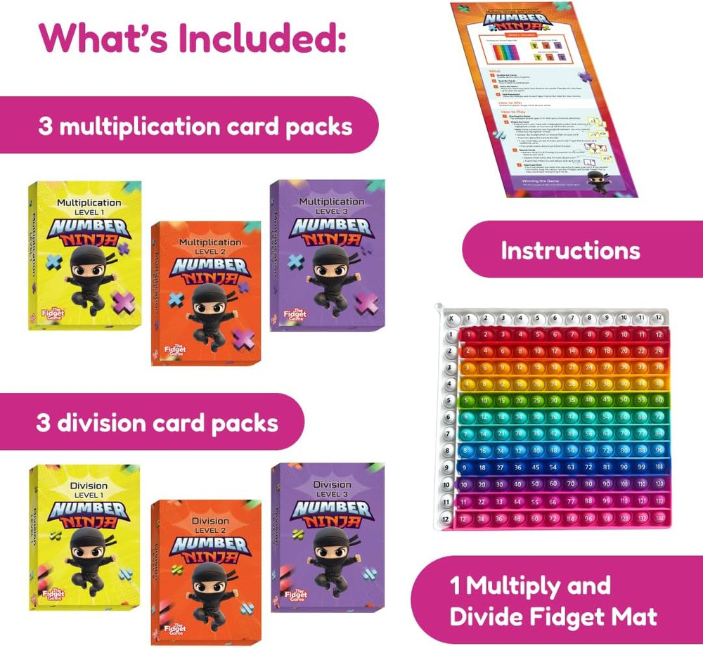 Number Ninja – Multiplication & Division Game for Grades 2–4 | Fun Learning Acti