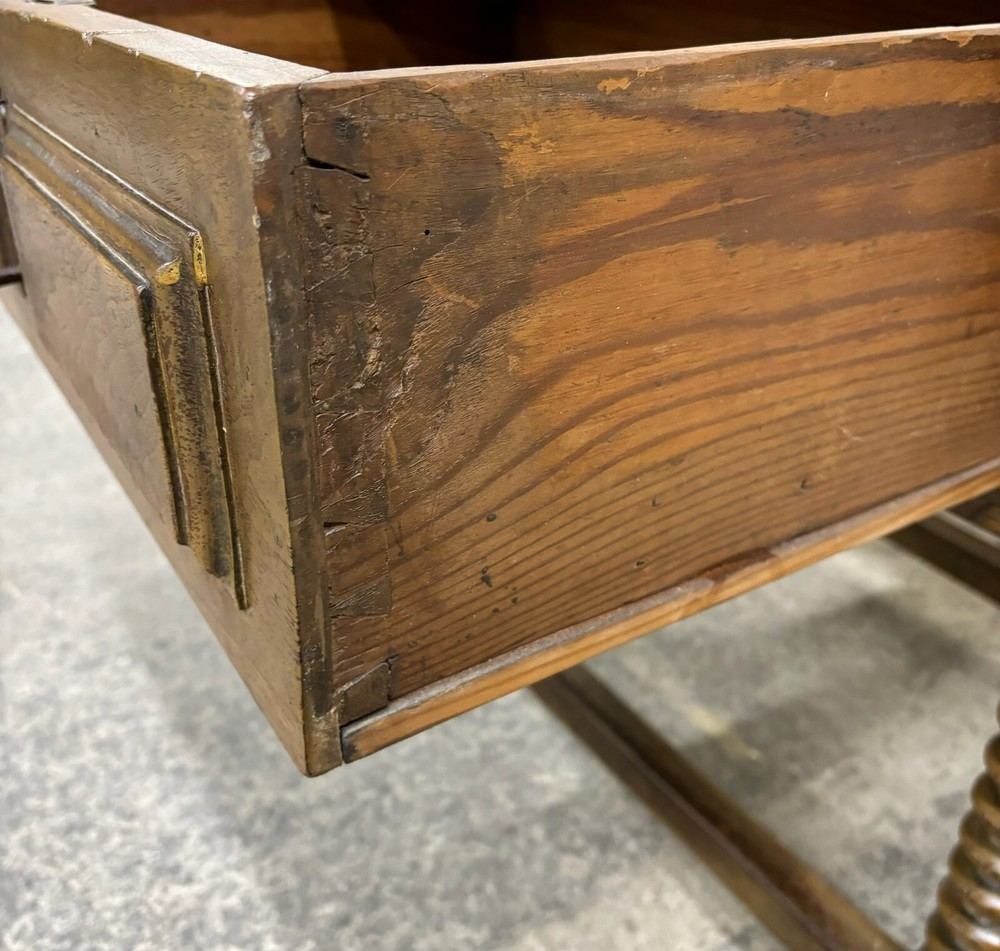 Antique Rustic Spanish Colonial Farm Table Library Table Work Table