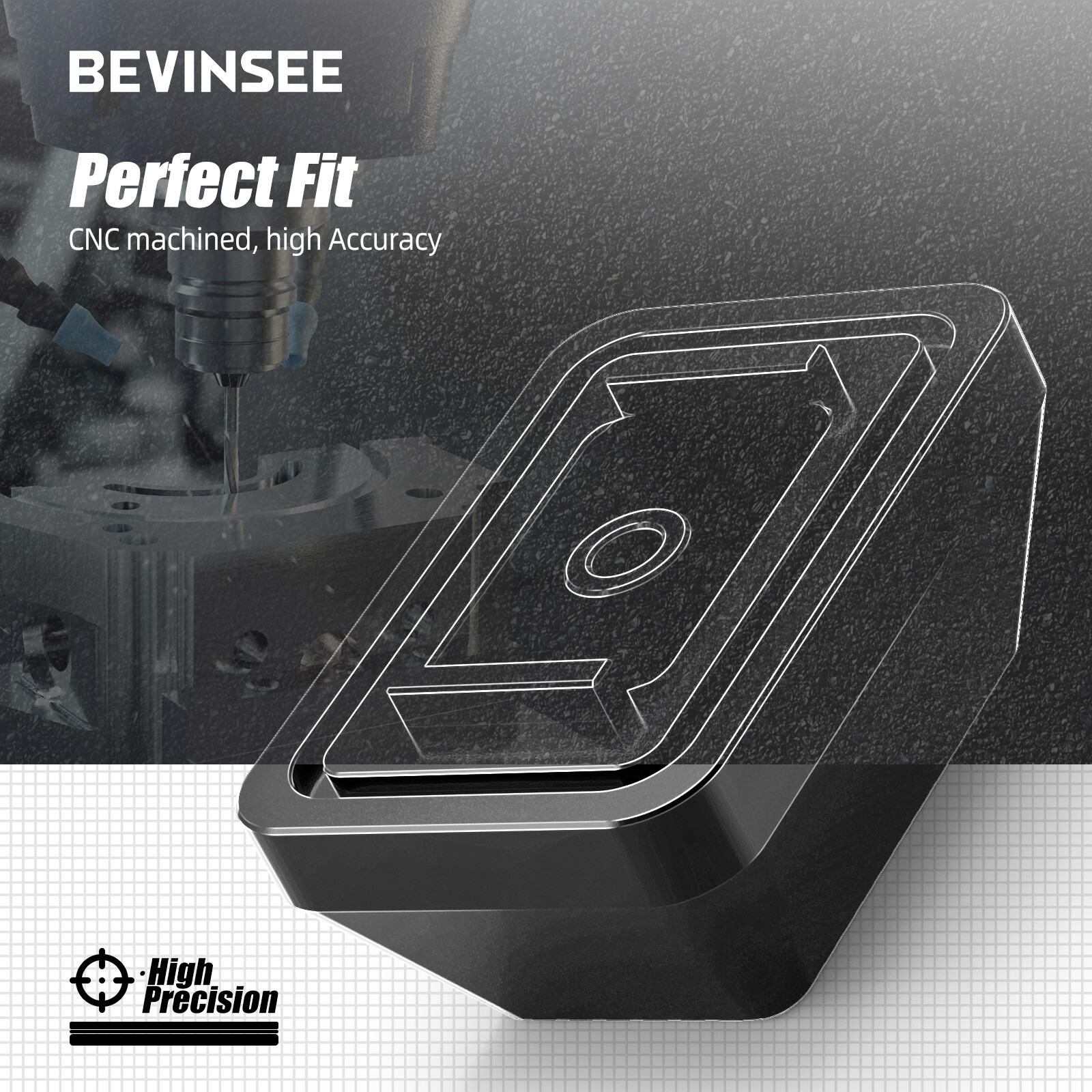 BEVINSEE Jacking Jack Pad Upgrade For BMW E82 E90 F30 135 320 325 328 330 335