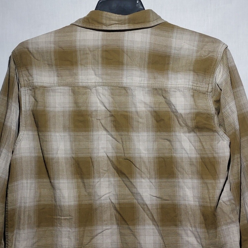Mountain Hardwear Reversible Snap Button Plaid 100% Cotton Mens Shirt Medium