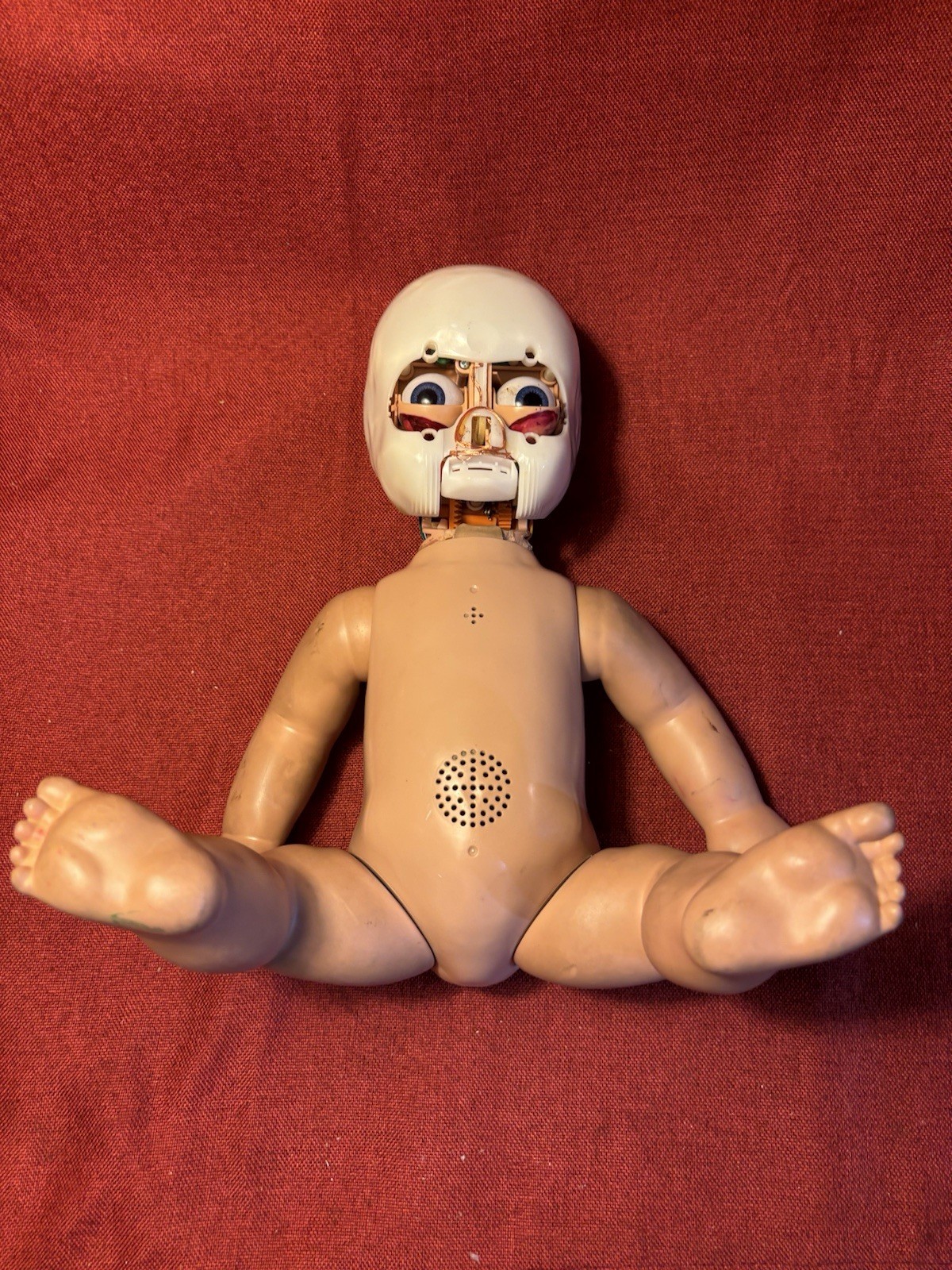 Vintage Doll Baby Oddities Creepy Weird Working Moving Talking Robot