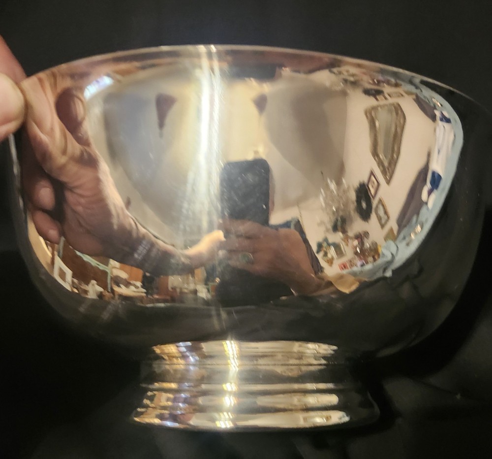 VINTAGE NIB REED & BARTON #105 9”  SILVER PLATE BOWL Excellent