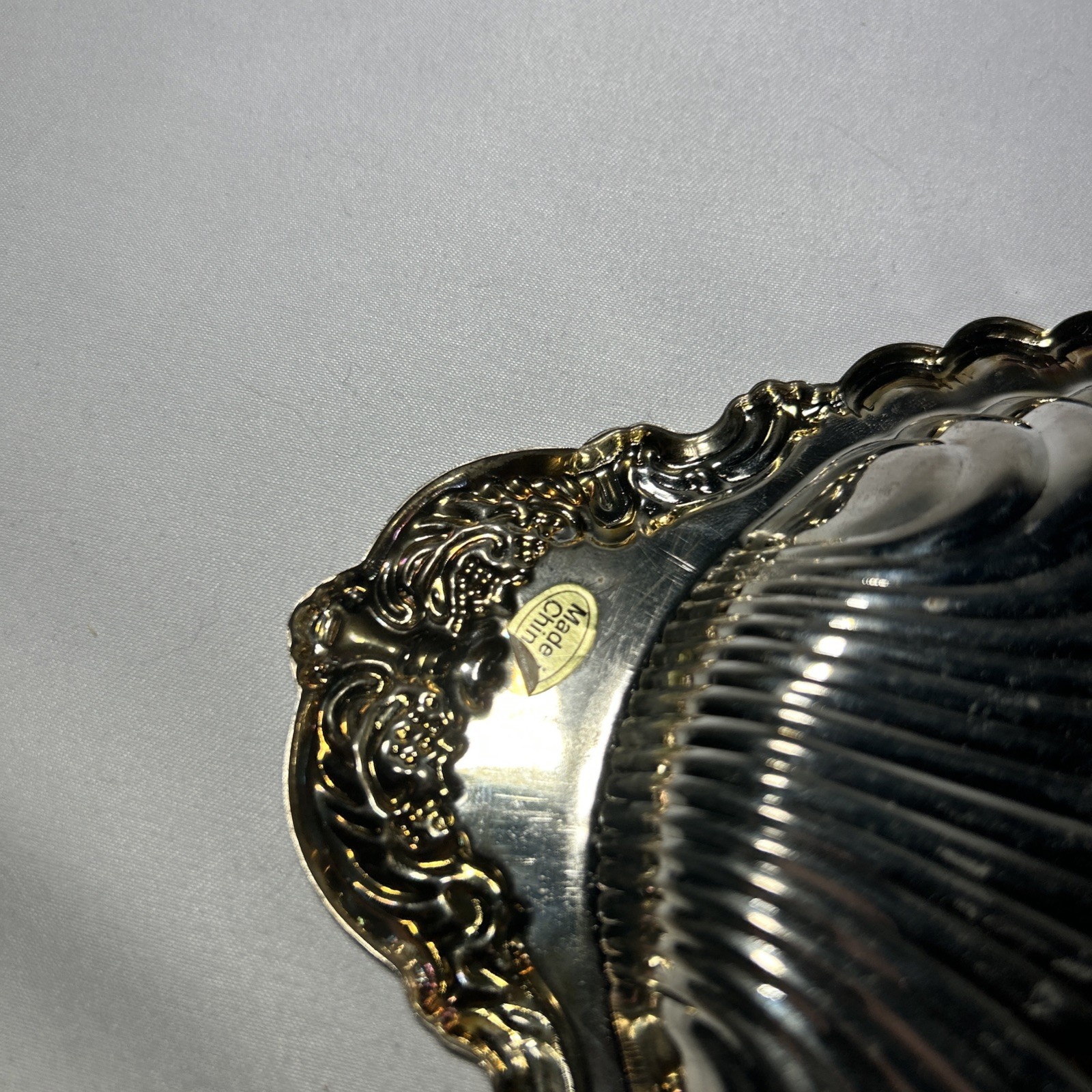 Vintage 1992 Chadwick Silverplate Shell Dish #98601 Silver Plated Serving Dish