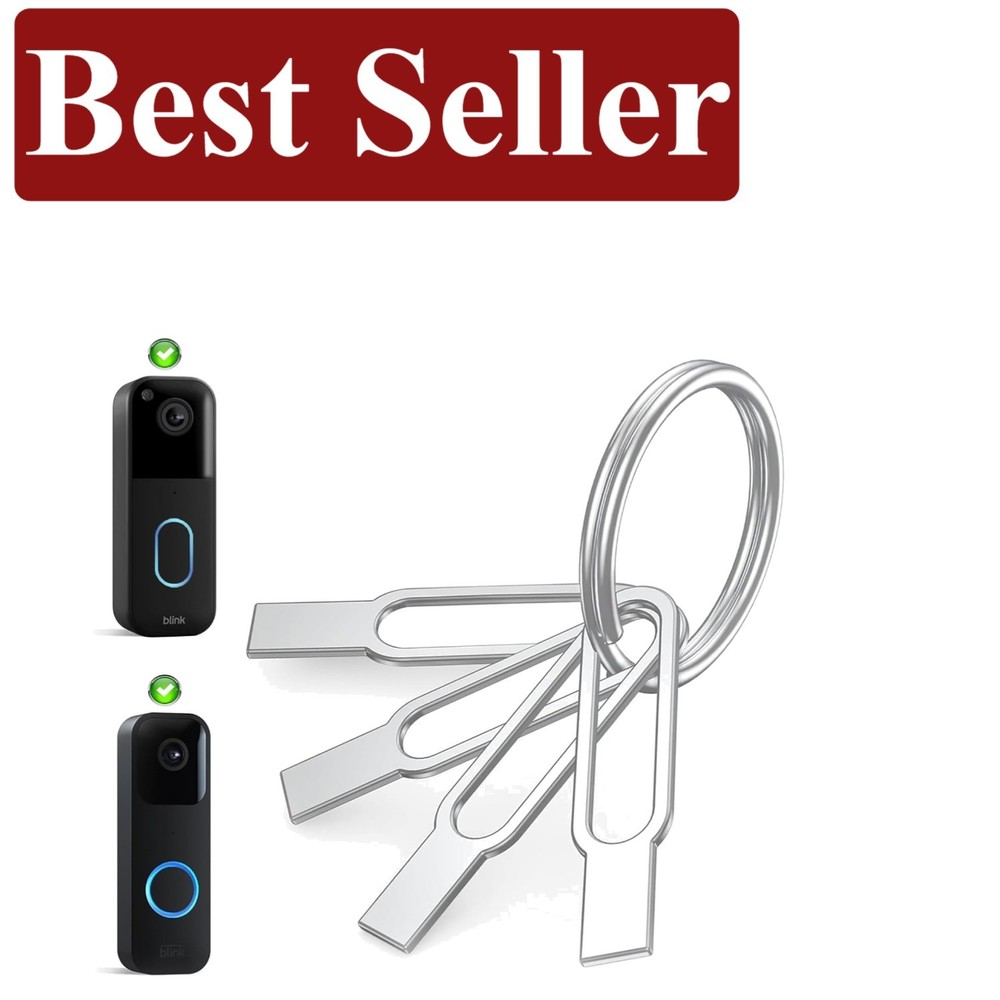 Blink Doorbell Key Replacement Tool - Durable 4-Pack for Easy Battery Changes