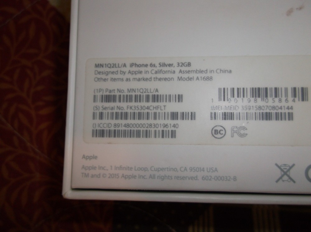 2 Boxes Apple Iphone 6s Rose Gold & Silver 64GB Empty Boxes Only