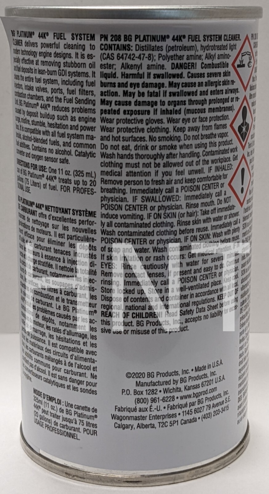 BG 44K Fuel System Cleaner Power Enhancer (QTY 6) 11oz cans