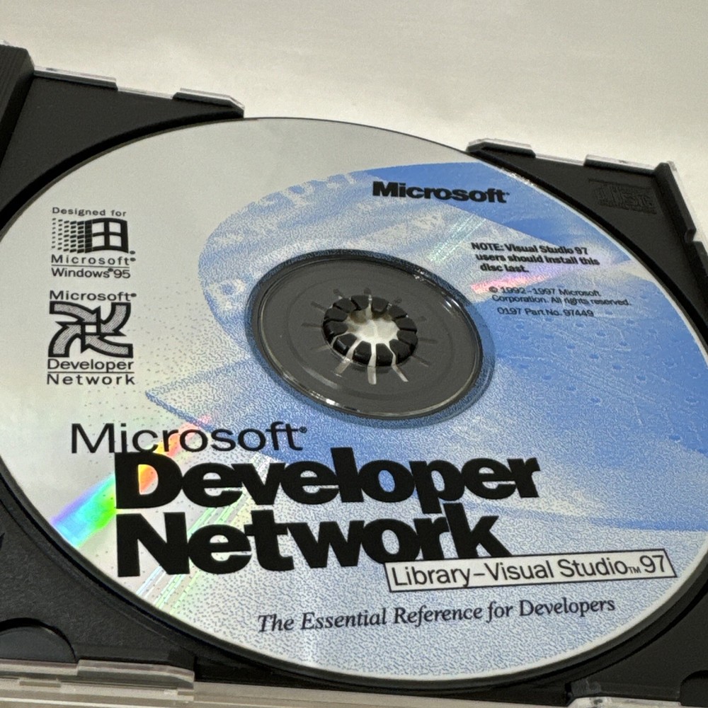 Microsoft Visual Studio 97 MSDN Library Special Edition CD - Developer Network