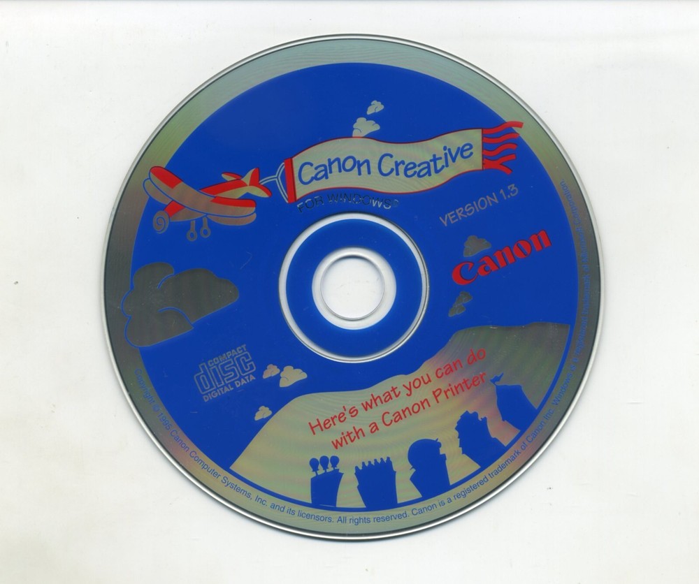 Canon Creative CD ROM Computer Software