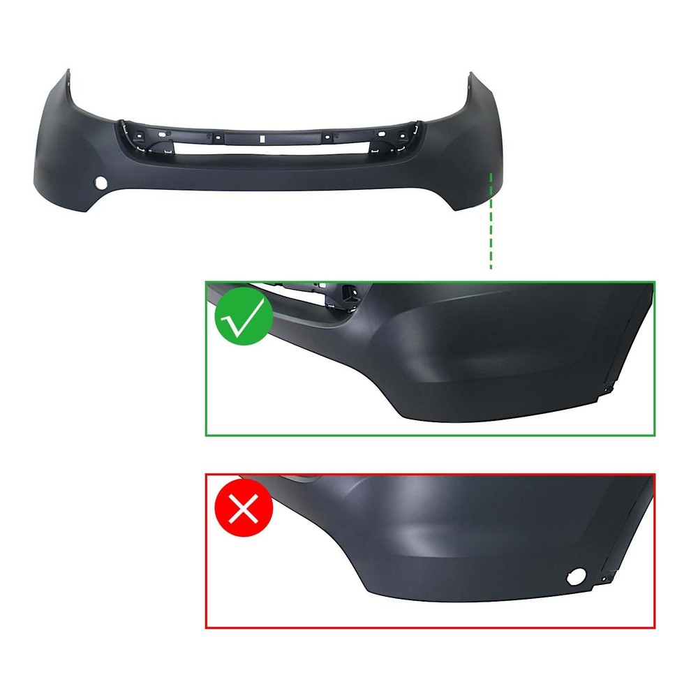 Front Bumper Kit Unpainted 2011-2015 Explorer without Sensor Hole BB5Z17626BB
