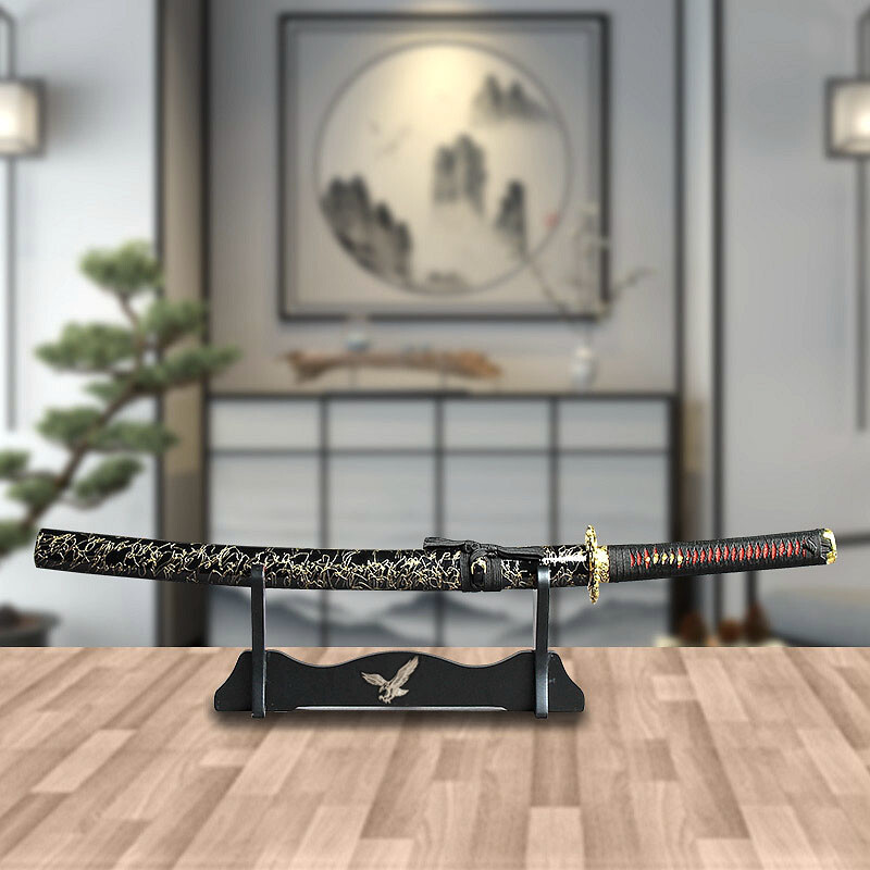Japanese Samurai Sword Katana Holder Stand Assembly Rack Eagle Pattern 1~4 Tier