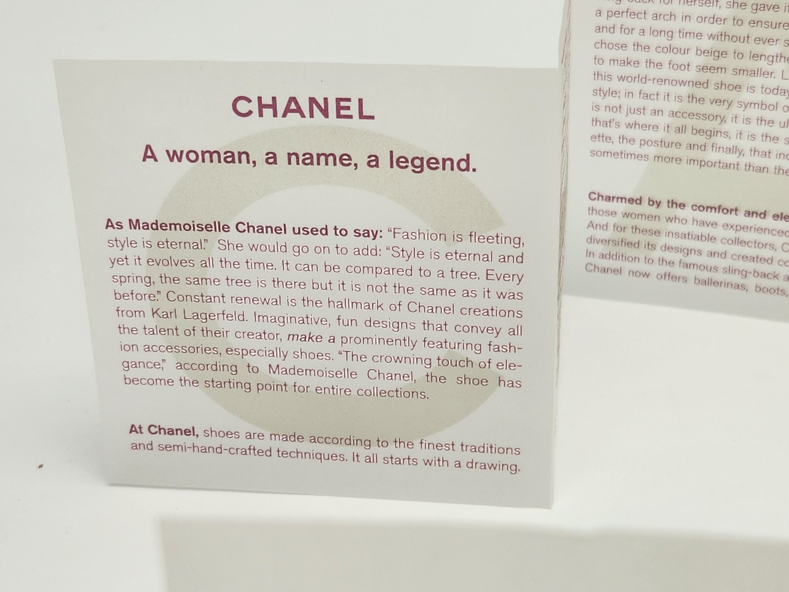 Chanel User Manual Booklet