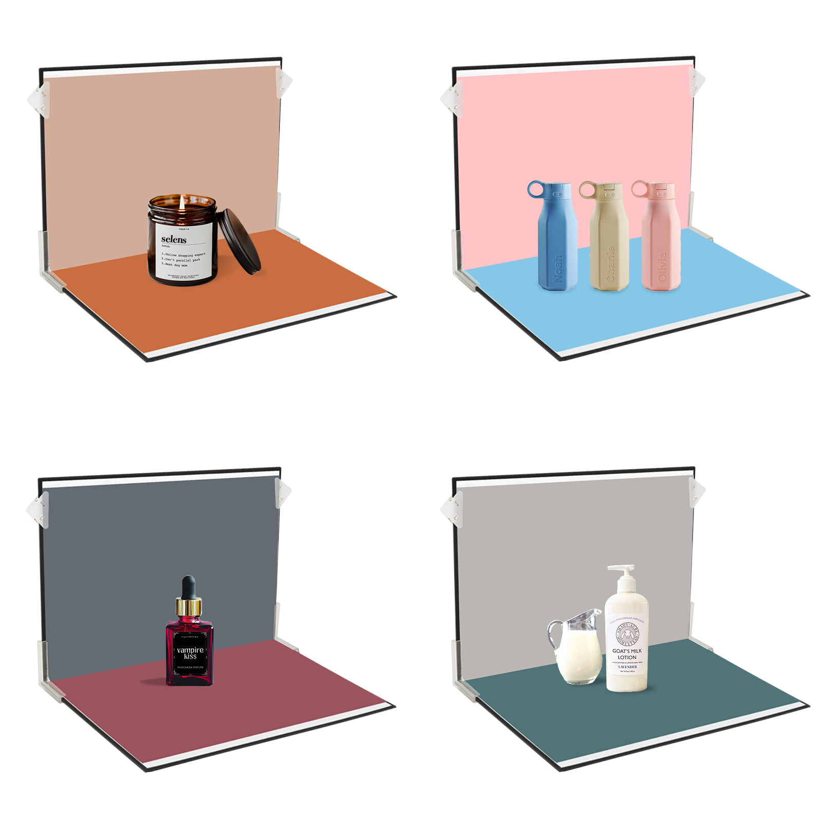 9Pcs Background Paper Photo Prop Backdrop Board Photography Food Small Product