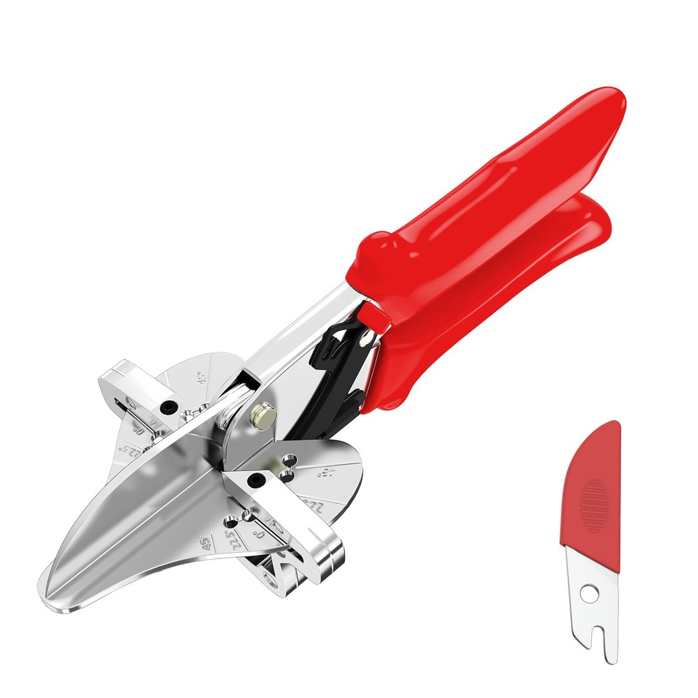 GARTOL Miter Shears 22.5°-135° Adjustable – Precision Angle Cutter Large, Red