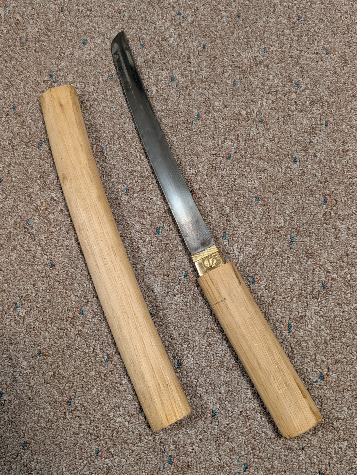 Japanese Style Tanto Blade in Shirasaya Ready for Display Nice Modern Version