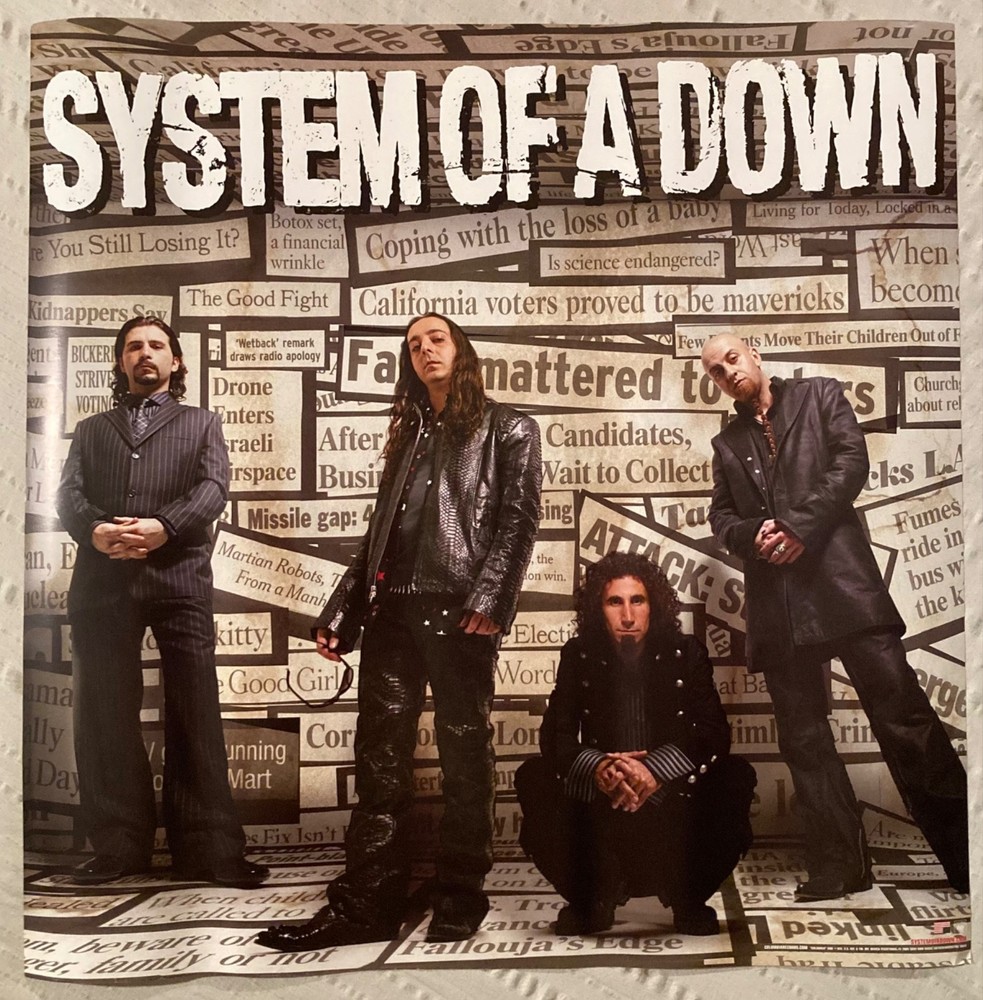 System Of A Down 2005 Promo Poster SOAD