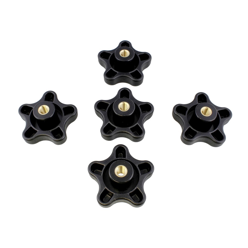 DCT® Star Knobs 5/16”-18 Clamping Knob Threaded Knobs – T Knob Jig Knobs 5-Pack