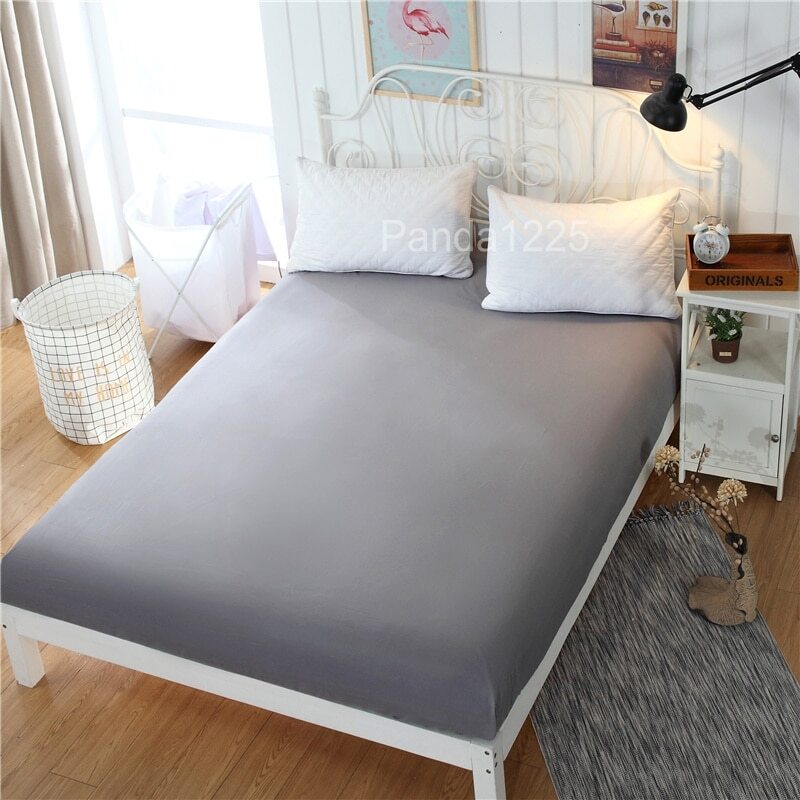 Polyester Fitted Sheet with Elastic Bands Non Slip Adjustable Mattress Covers