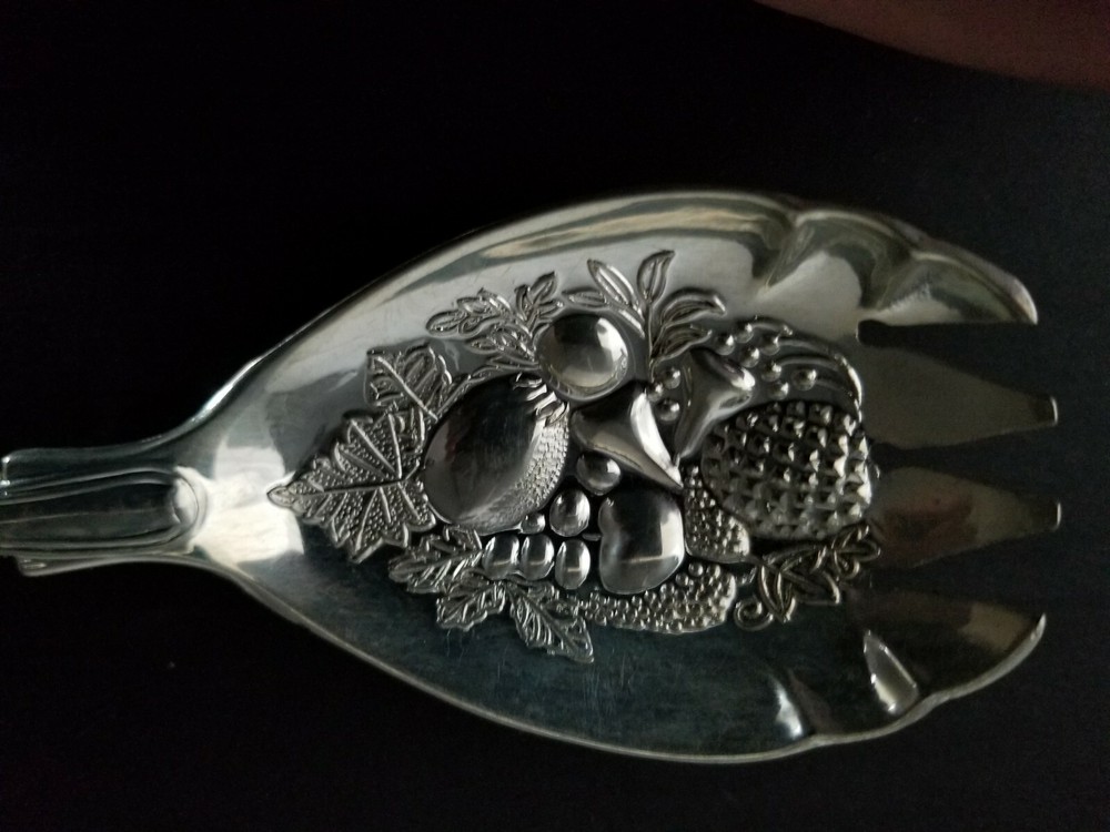 F.B.Rogers Italy, FBR 14,Silverplate, Solid Salad Set