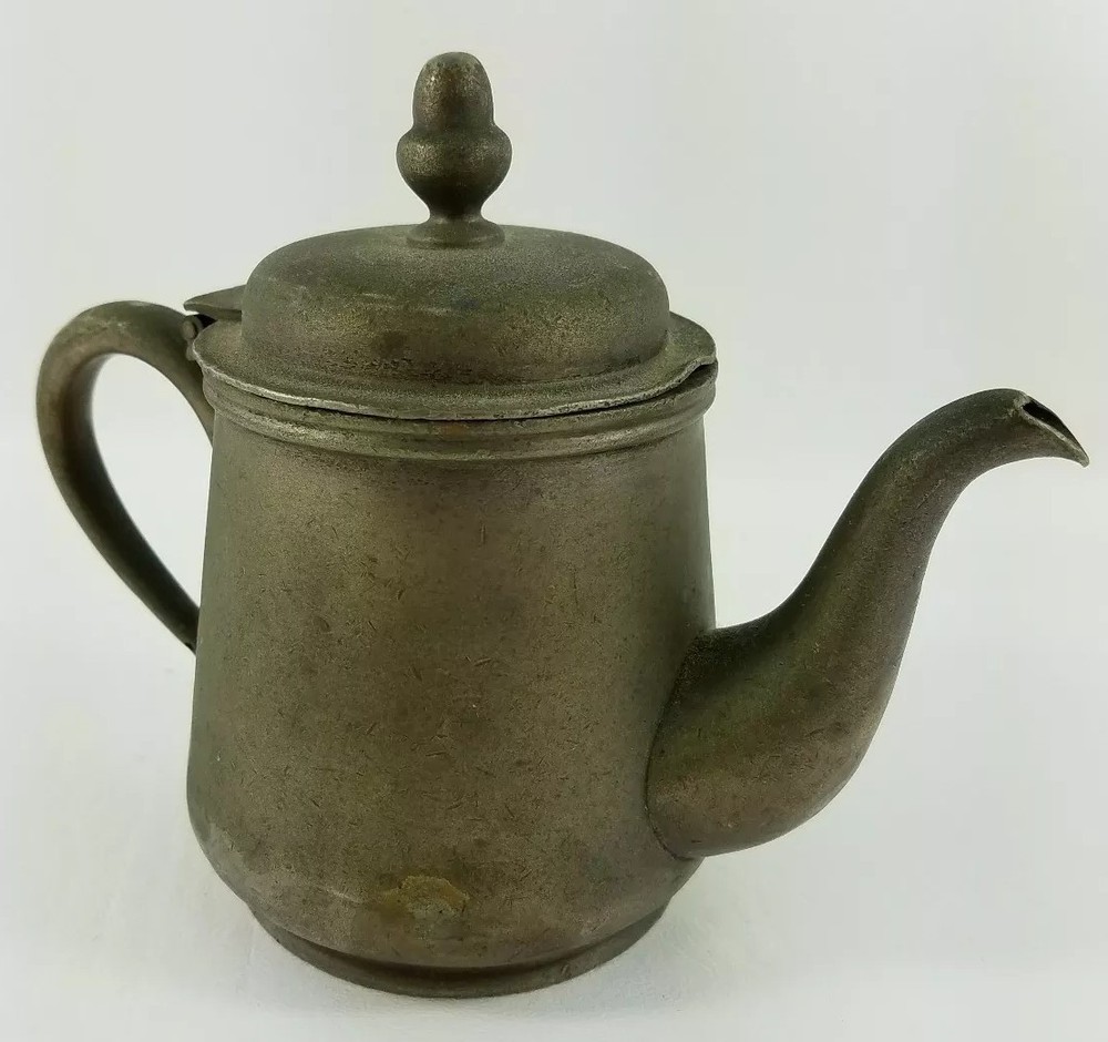 Antique Vintage Halco Nickel Silver tea pot Made in Japan
