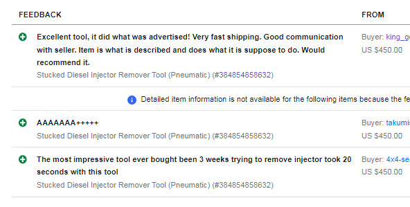 ***THE REAL POWERFULL*** Stucked Diesel Injector Puller Tool (Pneumatic)