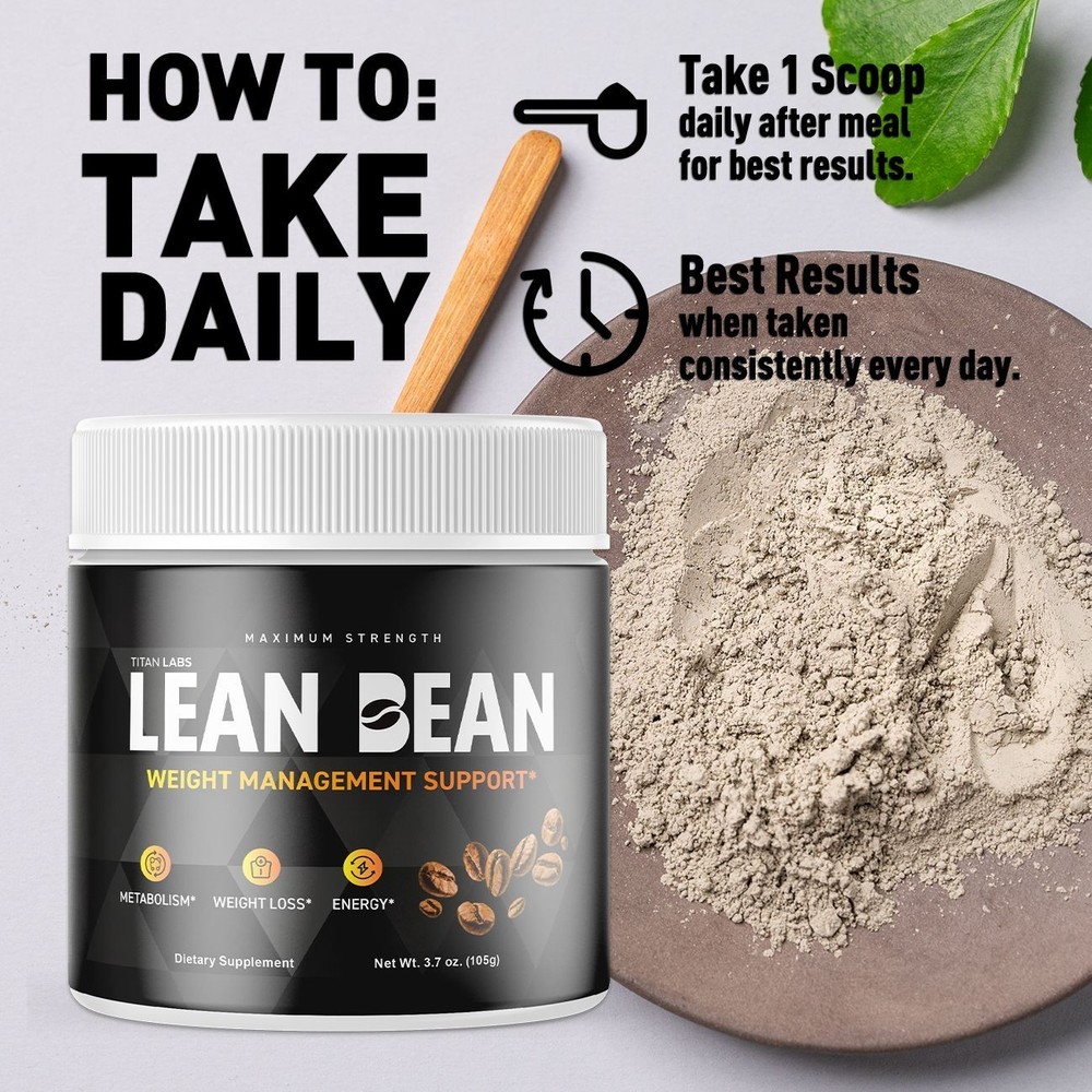 (5 Pack) Lean Bean Powder Max Support For Weight Management LeanBean 150 Serving