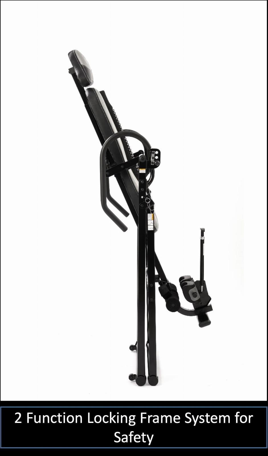 Inversion Table For Back Pain Relief W/ Adjustable Angles & Lumbar Pad Foldable