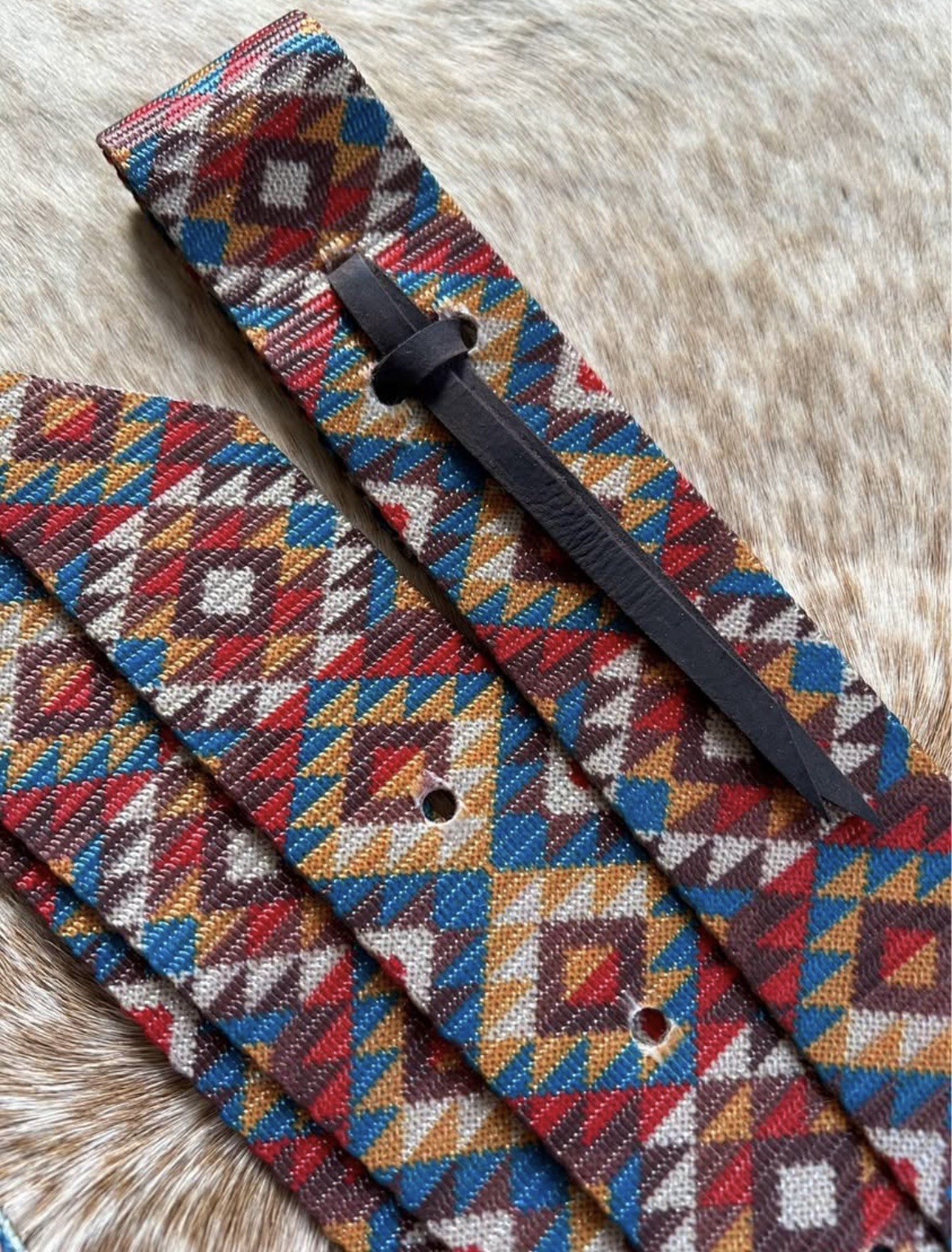 Colorful Nylon Western Saddle Cinch Tie Strap & Off Billet SET Horse Tack