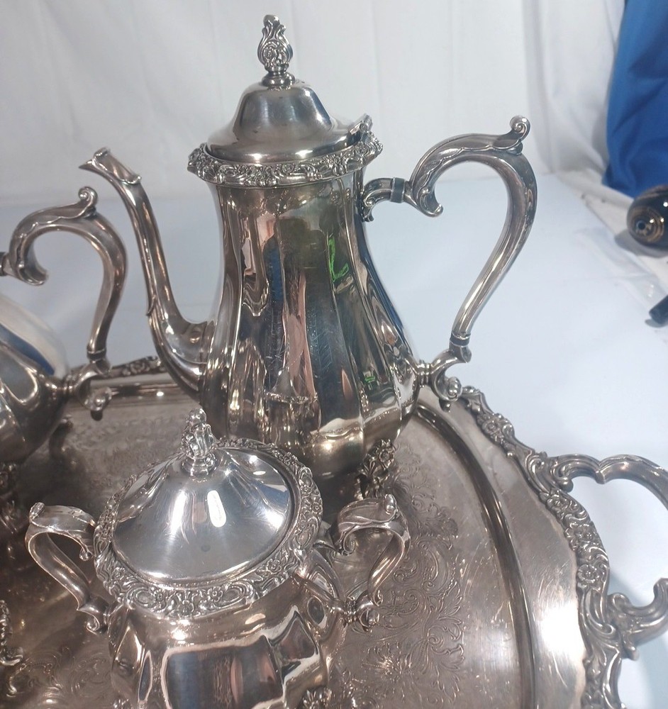 International Silver Countess Tea Coffee Service 7 Pc Set With Rare Candlesticks