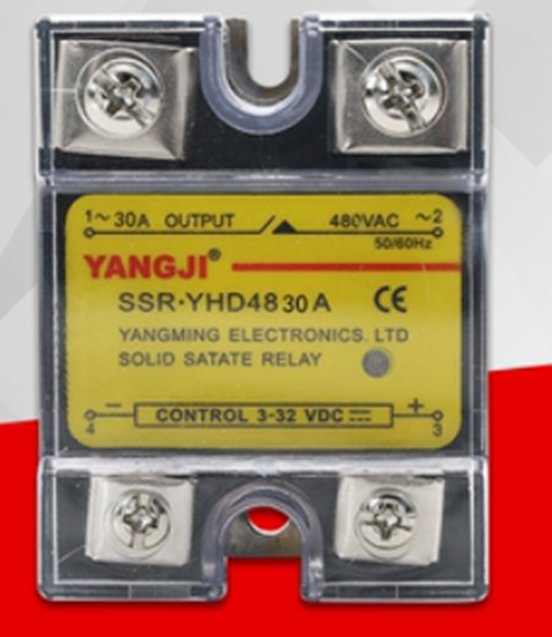 Single-phase Solid State Relay Small DC-AC DC Control AC YHD4830A 480VAC 30A