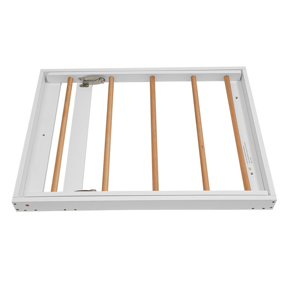 Wall Mounted Clothes Drying Rack Laundry Drying Rack Collapsible Load 5kg White