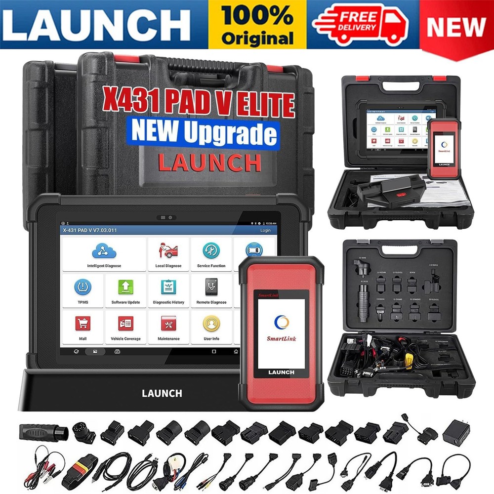 LAUNCH X431 PAD V Elite PAD 5 Bidirectional Diagnostic Scanner Key Programming