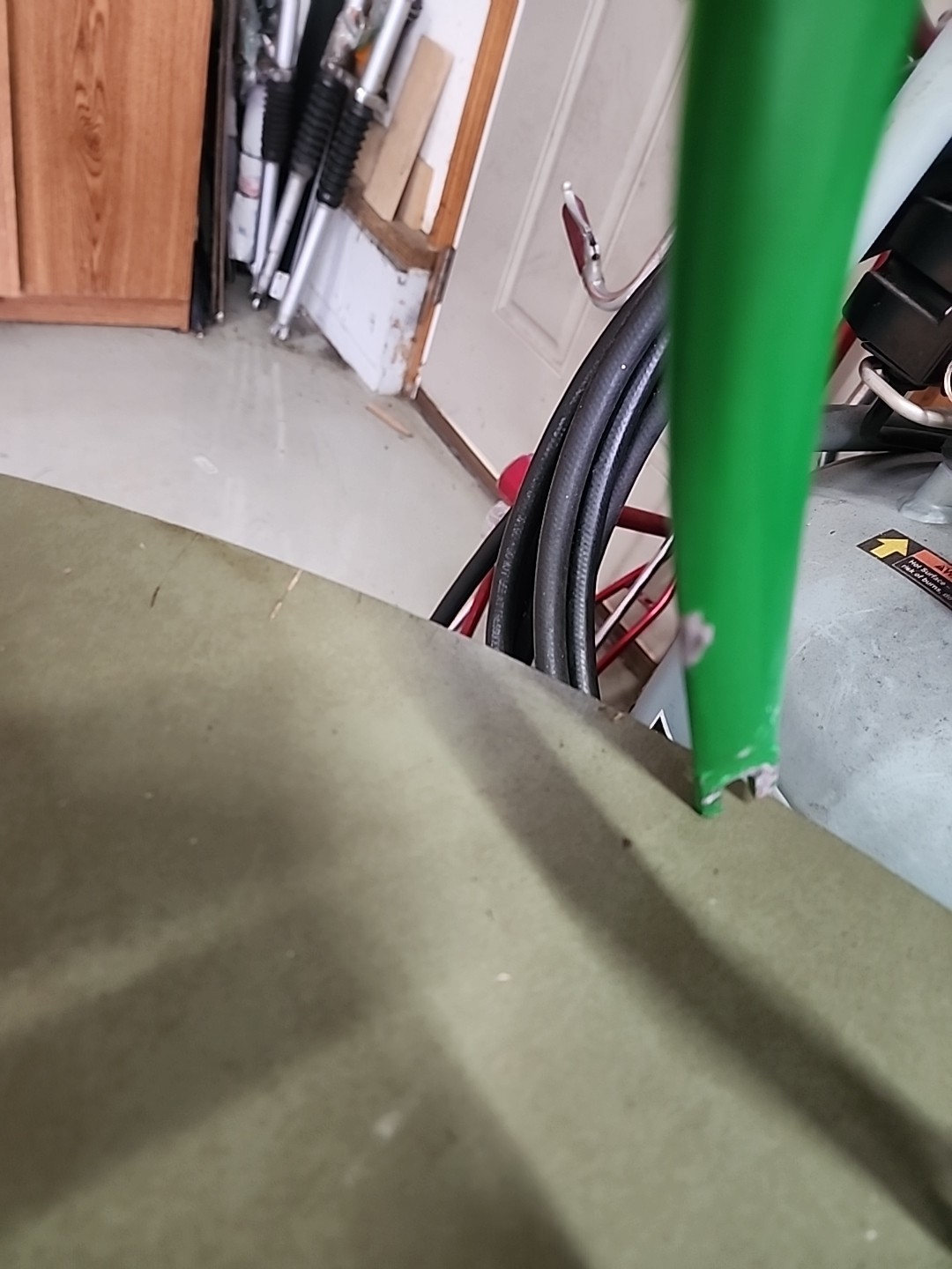 1966 SCHWINN STINGRAY LIME GREEN FRAME FORK + CHAINGUARD NICE SHAPE REPAINT L$$K